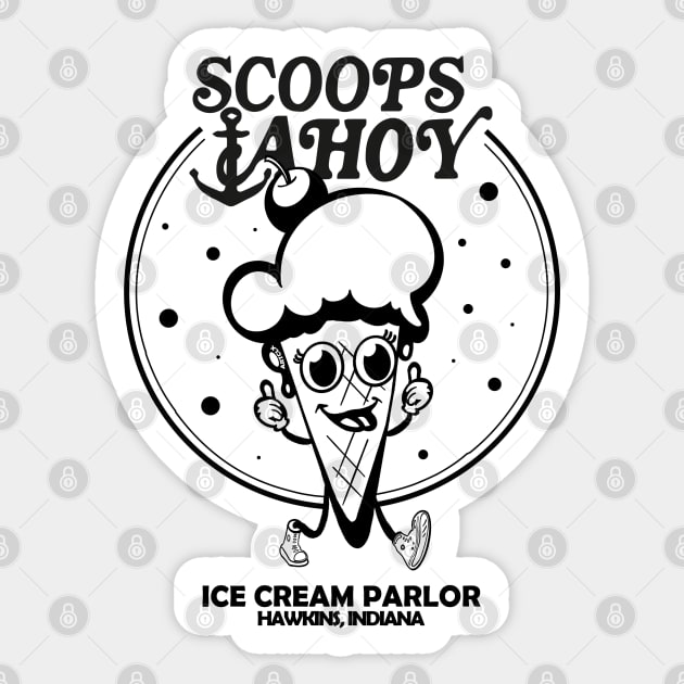 SCOOPS AHOY Sticker by ARTCLX